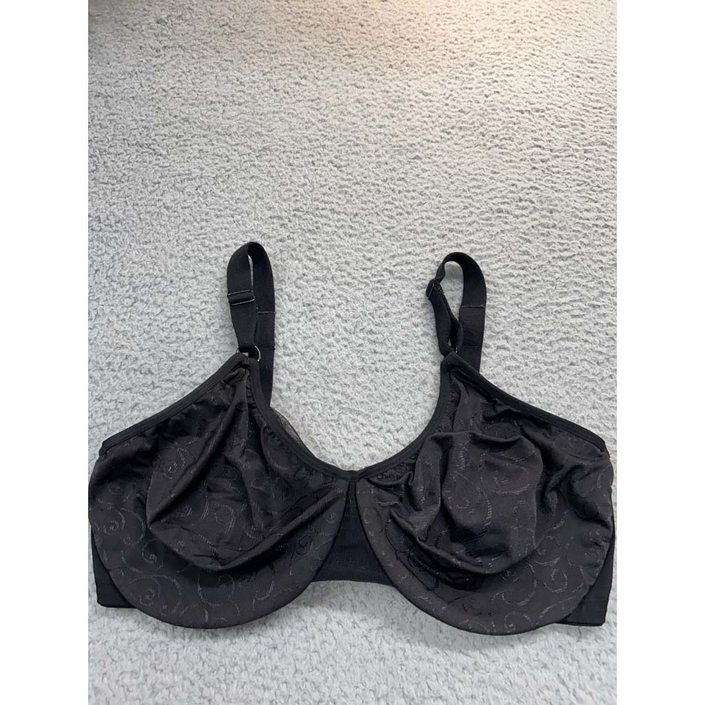 Vintage Olga Bra 38DD Minimizer Bra 5003 Black Unlined